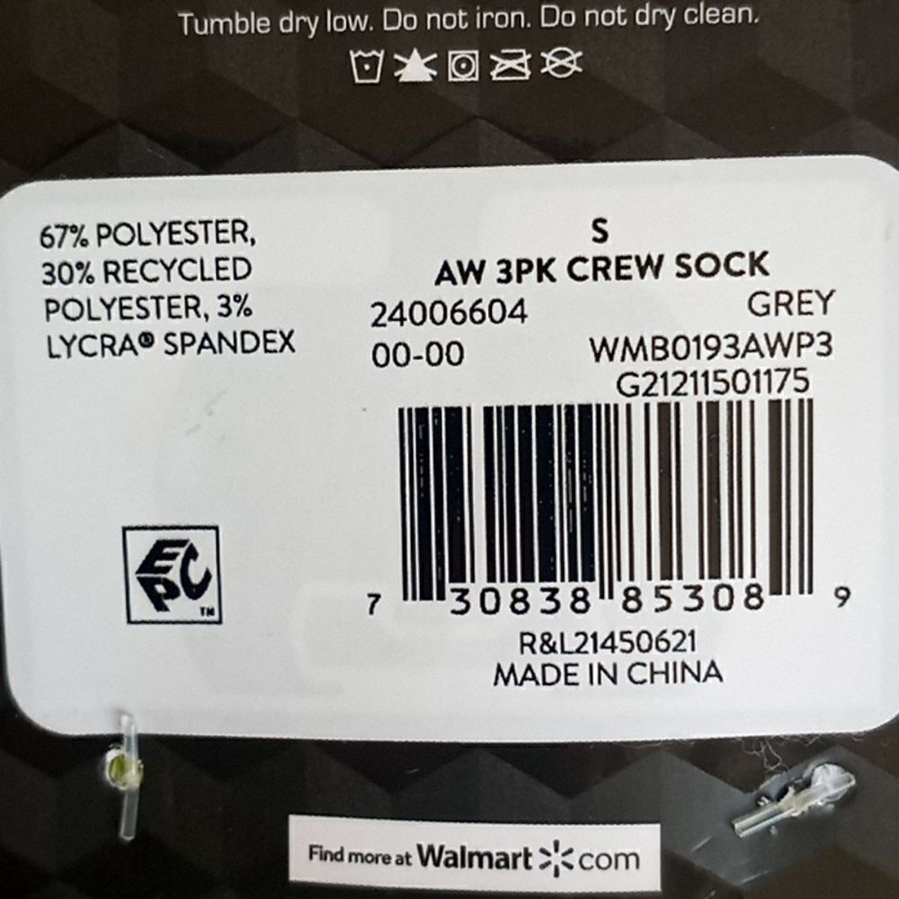 2 Packs Boys Crew Socks Size S - Picture 5 of 5